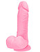 Розовый фаллос с мошонкой из жидкого силикона Toyfa Scott 20 см, фото 6