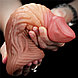 Широкий фаллос с ярко выраженным рельефом и большой головкой Lovetoy Silicone Cock 18 см, фото 6