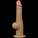 Реалистичный фаллос с высоко посаженной мошонкой Lovetoy Silicone Cock 25 см, фото 3