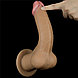 Реалистичный фаллос с высоко посаженной мошонкой Lovetoy Silicone Cock 25 см, фото 10