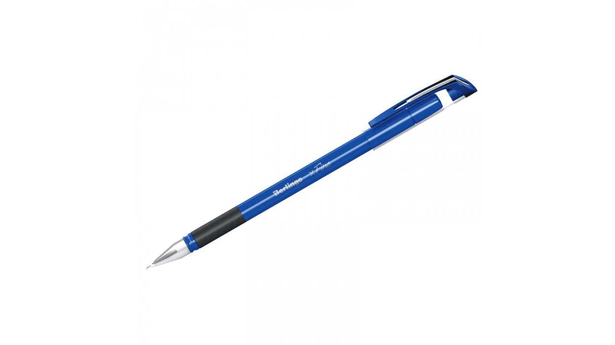Ручка шариковая Berlingo "xFine" маслян. стержень, синяя, 0,3 мм - фото 1 - id-p224794724
