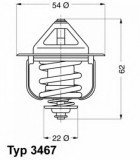 Термостат Wahler 3467.85D