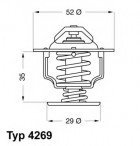 Термостат Wahler 4269.78D