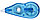 Корректирующий роллер OfficeSpace размер ленты 5 мм*6 м, корпус прозрачно-синий, фото 2