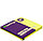 Бумага для заметок с липким краем Berlingo Ultra Sticky 75*75 мм, 1 блок*80 л., желтая, неон, фото 2