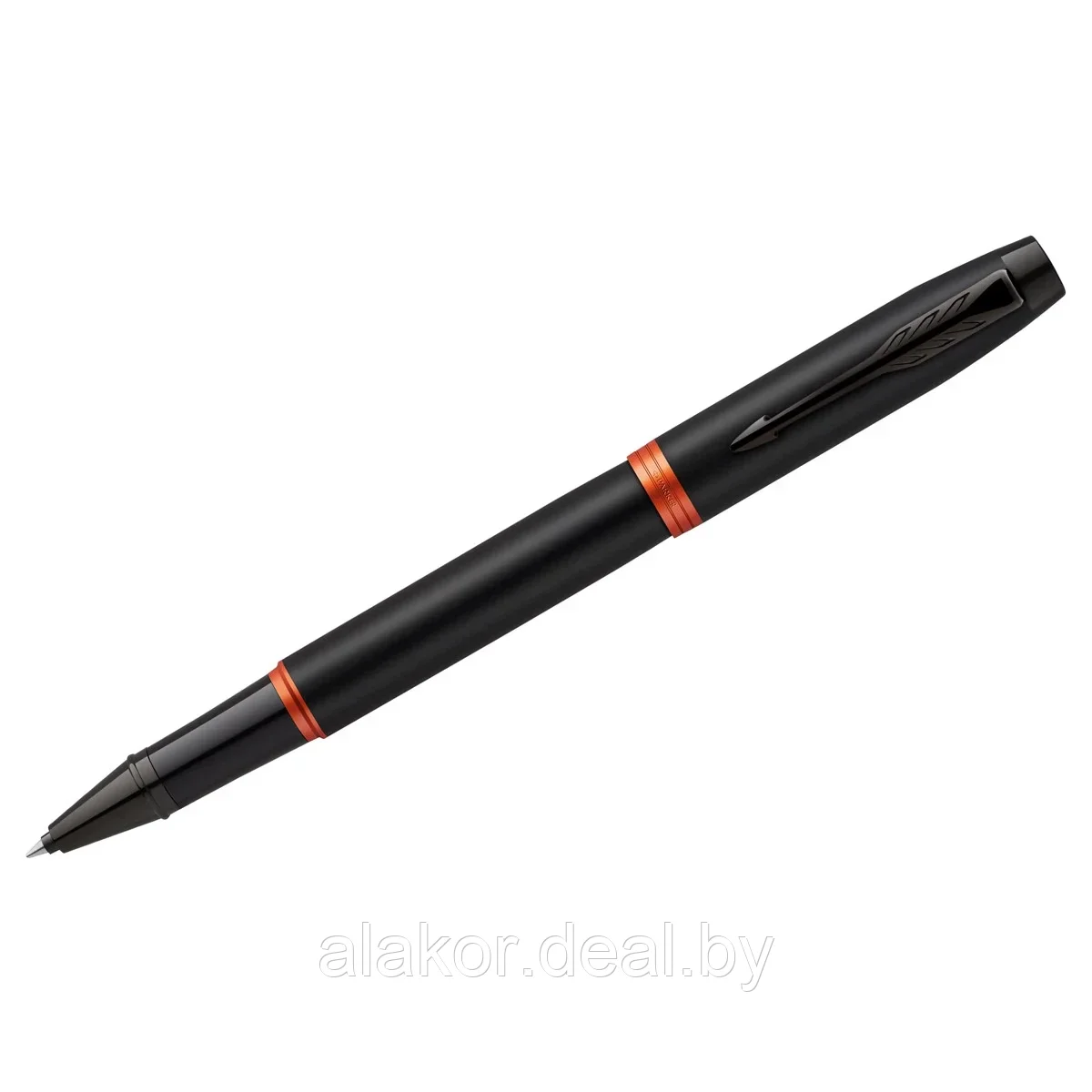 Ручка перьевая "IM Vibrant Rings F315 PVD", Pearl White Lacquer PGT, черный, оранжевый, 1мм. - фото 1 - id-p224795321