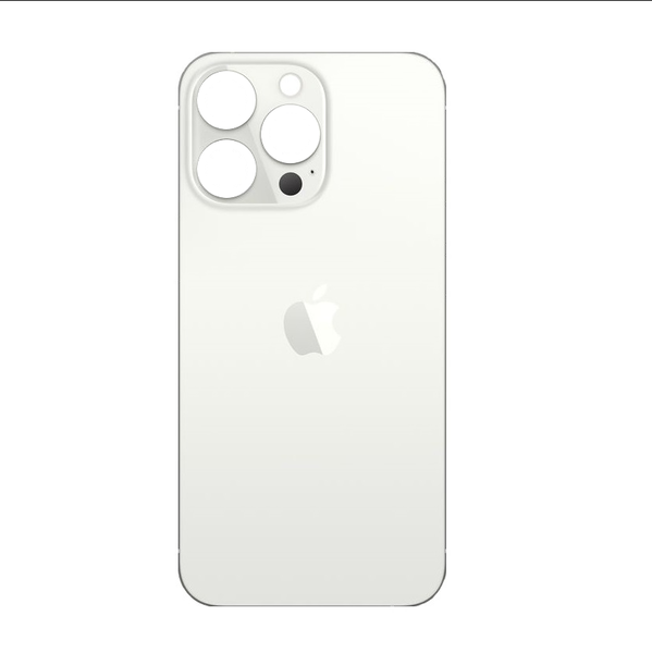 Задняя крышка для Apple iPhone 13 Pro Max (широкое отверстие под камеру), белая - фото 1 - id-p224795498