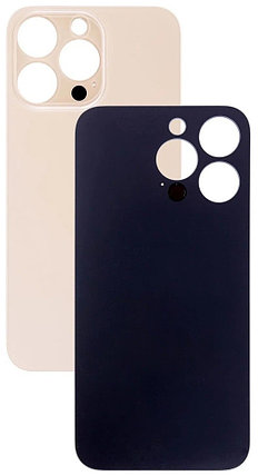 Задняя крышка для Apple iPhone 13 Pro Max (широкое отверстие под камеру), золотая, фото 2