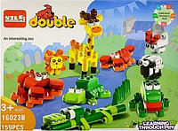 Конструктор DUBLO Зоопарк, 159 деталей, Аналог LEGO DUPLO, 16023B