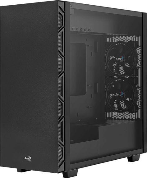 Корпус Miditower Aerocool Flo Saturn FRGB-G-BK-V1 Black ATX без БП с окном - фото 1 - id-p224797395