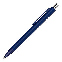 Ручка шариковая Snap матовая, металлическая, синяя/серебристая