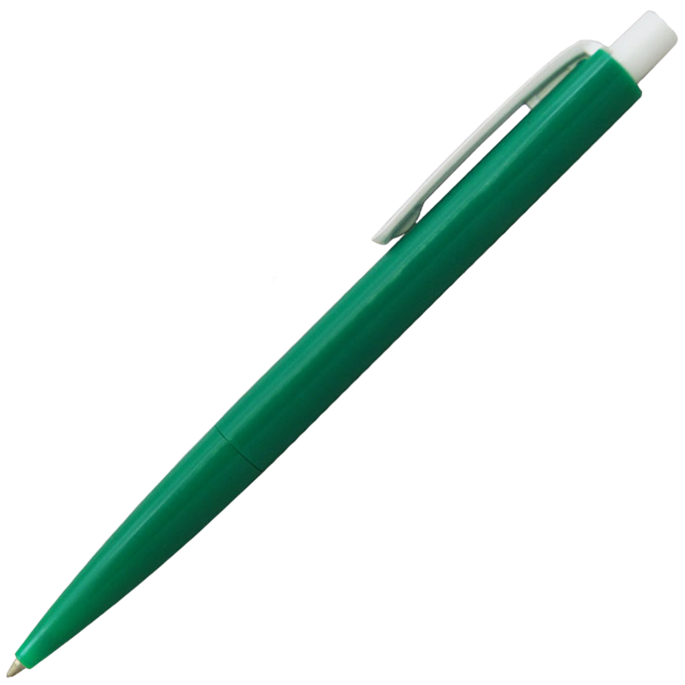 Ручка шариковая, пластиковая, зеленая/белая, Танго - фото 1 - id-p224805004