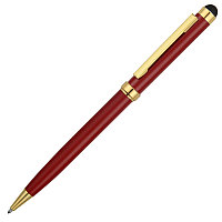Ручка шариковая Gold Soi, металлическая, красная/золотистая