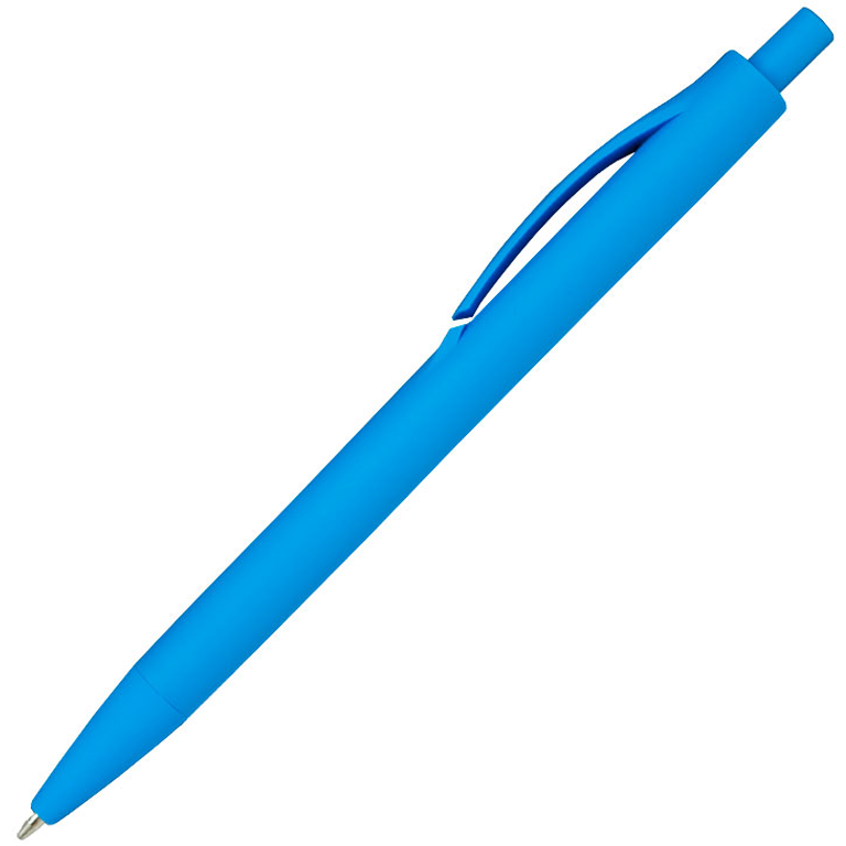 Ручка шариковая Хит, пластиковая, софт-тач, голубая - фото 1 - id-p224805065