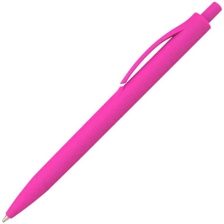 Ручка шариковая Хит, пластиковая, софт-тач, розовая - фото 1 - id-p224805071