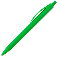 Ручка шариковая Хит, пластиковая, софт-тач, зеленая, pantone 369 С