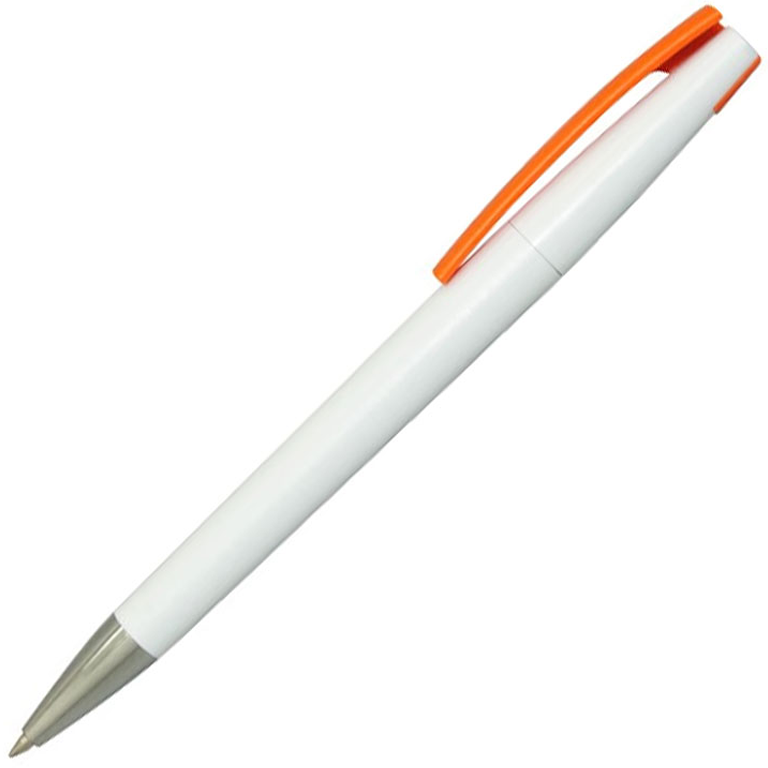 Ручка шариковая, пластиковая, белая/оранжевая, Z-PEN - фото 1 - id-p224805117