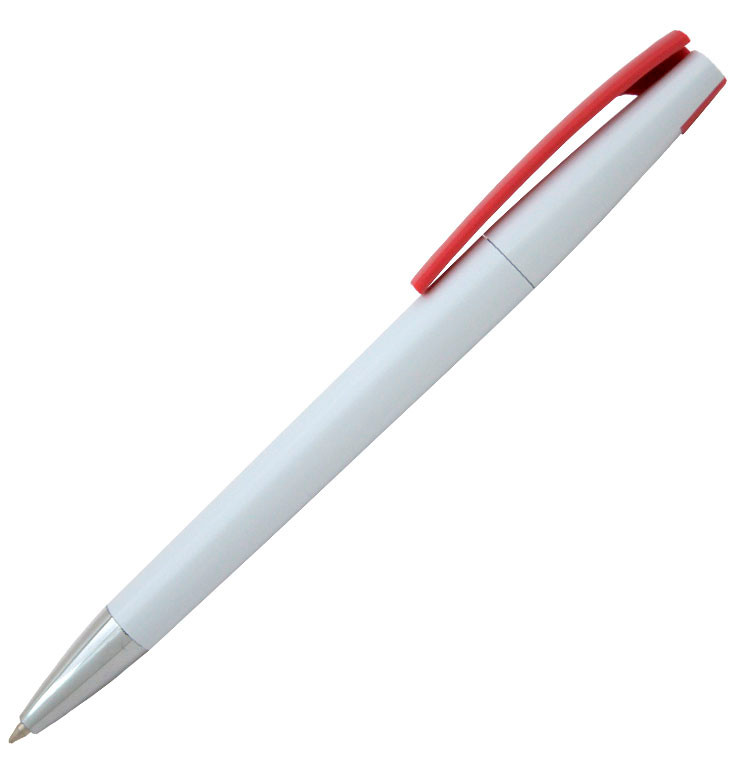 Ручка шариковая, пластиковая, белая/красная, Z-PEN - фото 1 - id-p224805122