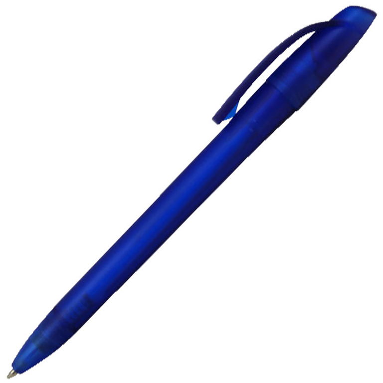 Ручка шариковая, пластиковая, синяя, фрост - фото 1 - id-p224805138
