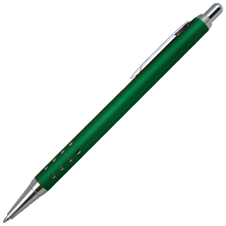 Ручка шариковая, металлическая, зеленая/серебристая - фото 1 - id-p224805152