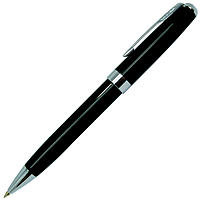 Ручка шариковая Universal, металлическая, черная/серебристая