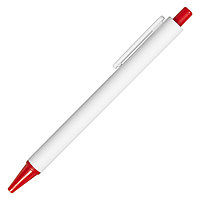 Ручка шариковая Sumatra, пластиковая, белая/красная