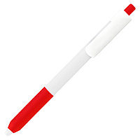Ручка шариковая Alana, пластиковая, белая/красная