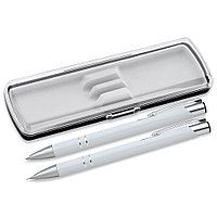 Набор ручек Legend Solution (ручка шариковая, карандаш механический) в футляре Pencase Smart, белый