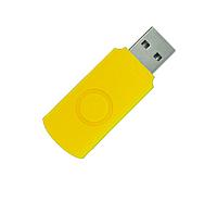 Корпус для флеш накопителя Twister 16GB, пластик Софт Тач, желтый
