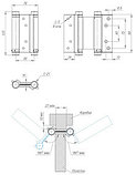 ПЕТЛЯ ARMADILLO ПРУЖИННАЯ ALDEGHI ALH.100.4 SN МАТОВЫЙ НИКЕЛЬ, фото 2