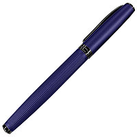 Ручка роллер матовая Ontario металлическая, темно-синяя/темно-серая