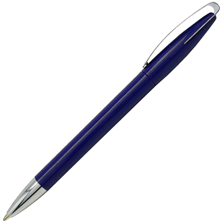 Ручка шариковая, пластиковая, металлическая, синяя/серебристая - фото 1 - id-p224805227