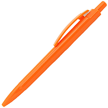 Ручка шариковая, пластиковая, оранжевая/белая