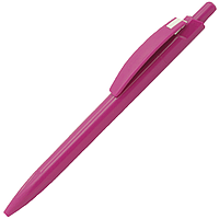 Ручка шариковая, пластиковая, розовая/белая