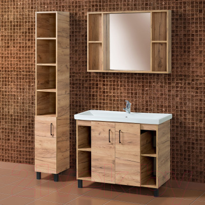 Шкаф-пенал для ванной Акваль Лофт / В2.2.03.3.0.1 - фото 10 - id-p218555090