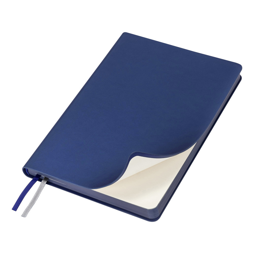 Ежедневник Flexy Soft Touch Latte А5, синий, недатированный, в гибкой обложке - фото 1 - id-p224806319