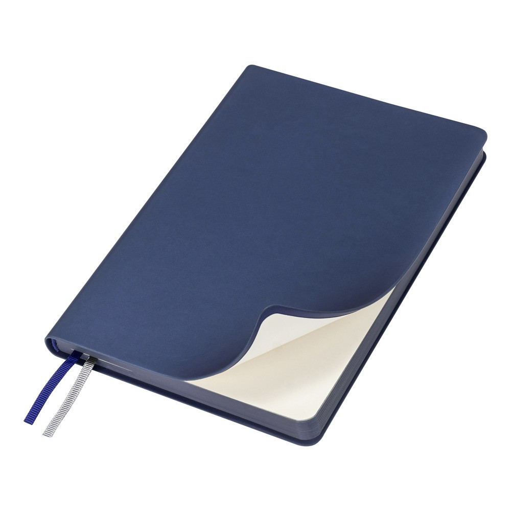 Ежедневник Flexy Soft Touch Latte А5, темно-синий, недатированный, в гибкой обложке - фото 1 - id-p224806320