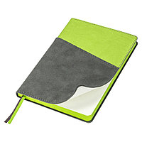 Ежедневник Flexy Smart Porta Nuba Latte A5, серый/зеленый, недатированный, в гибкой обложке