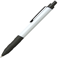 Ручка шариковая, металлическая, белая/серая