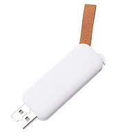 Флеш накопитель Pony, USB 2.0 16GB, пластик, белый