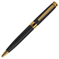Ручка шариковая глянцевая Diplomat металлическая, черный /золото