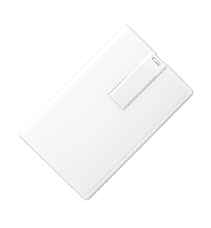 Флеш накопитель USB 2.0 в виде кредитной карты 16GB, пластик, белый - фото 1 - id-p224806399