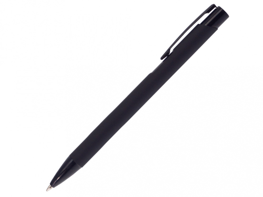 Ручка шариковая, COSMO HEAVY Soft Touch, металлическая, черная/черная - фото 1 - id-p224805412