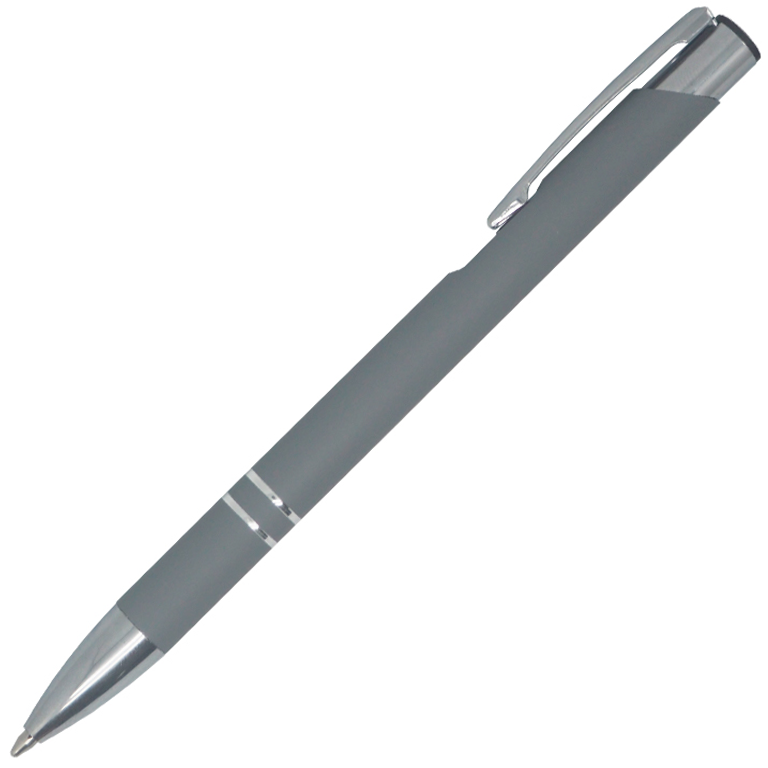 Ручка шариковая, COSMO HEAVY Soft Touch, металлическая, серая - фото 1 - id-p224805415