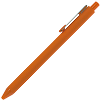 Ручка шариковая, пластиковая, софт тач, оранжевая/серебристая, INFINITY