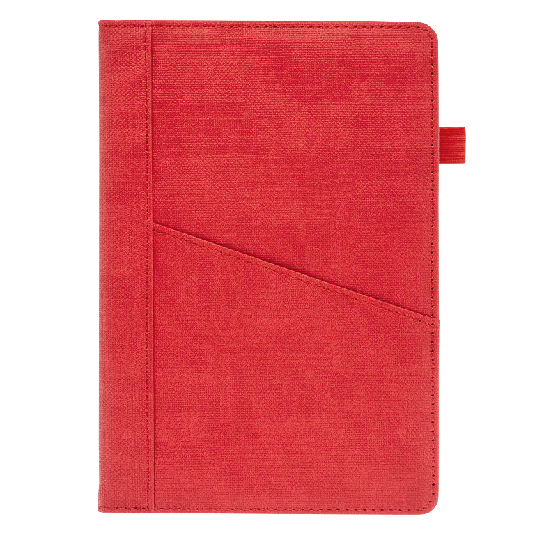 Ежедневник Smart Geneva Ostende А5, красный, недатированный, в твердой обложке с поролоном - фото 1 - id-p224806498