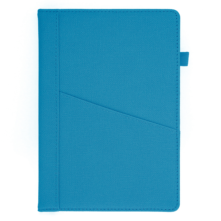Ежедневник Smart Geneva Ostende А5, голубой, недатированный, в твердой обложке с поролоном - фото 1 - id-p224806501