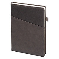 Ежедневник Smart Porta Nuba Latte А5, серый/темно-серый, недатированный, в твердой обложке