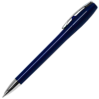 Ручка шариковая, пластиковая, синяя/серебристая, Lola