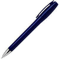 Ручка шариковая, пластиковая, синяя/серебристая, Liva